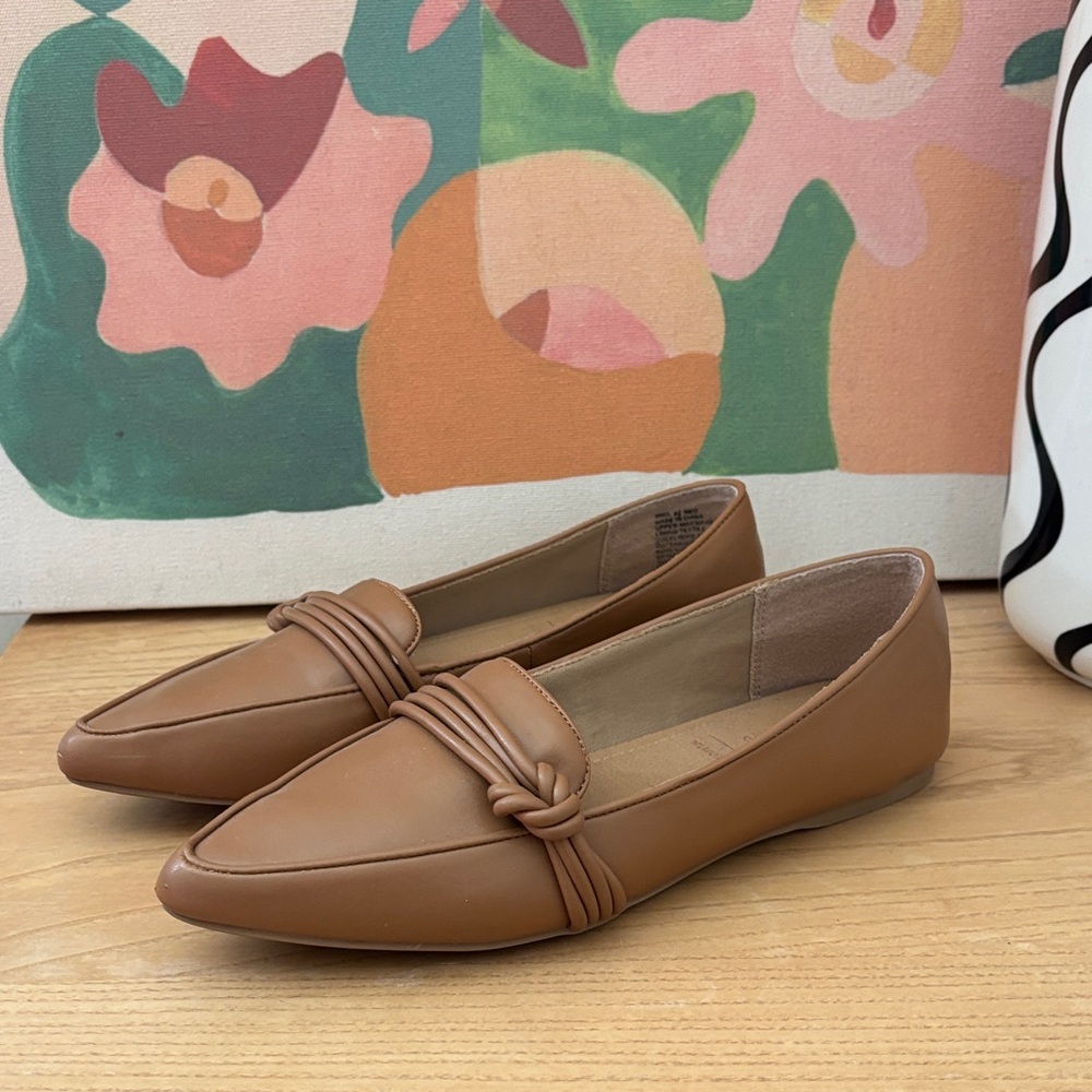 Elegant Caramel Brown Loafers for Women